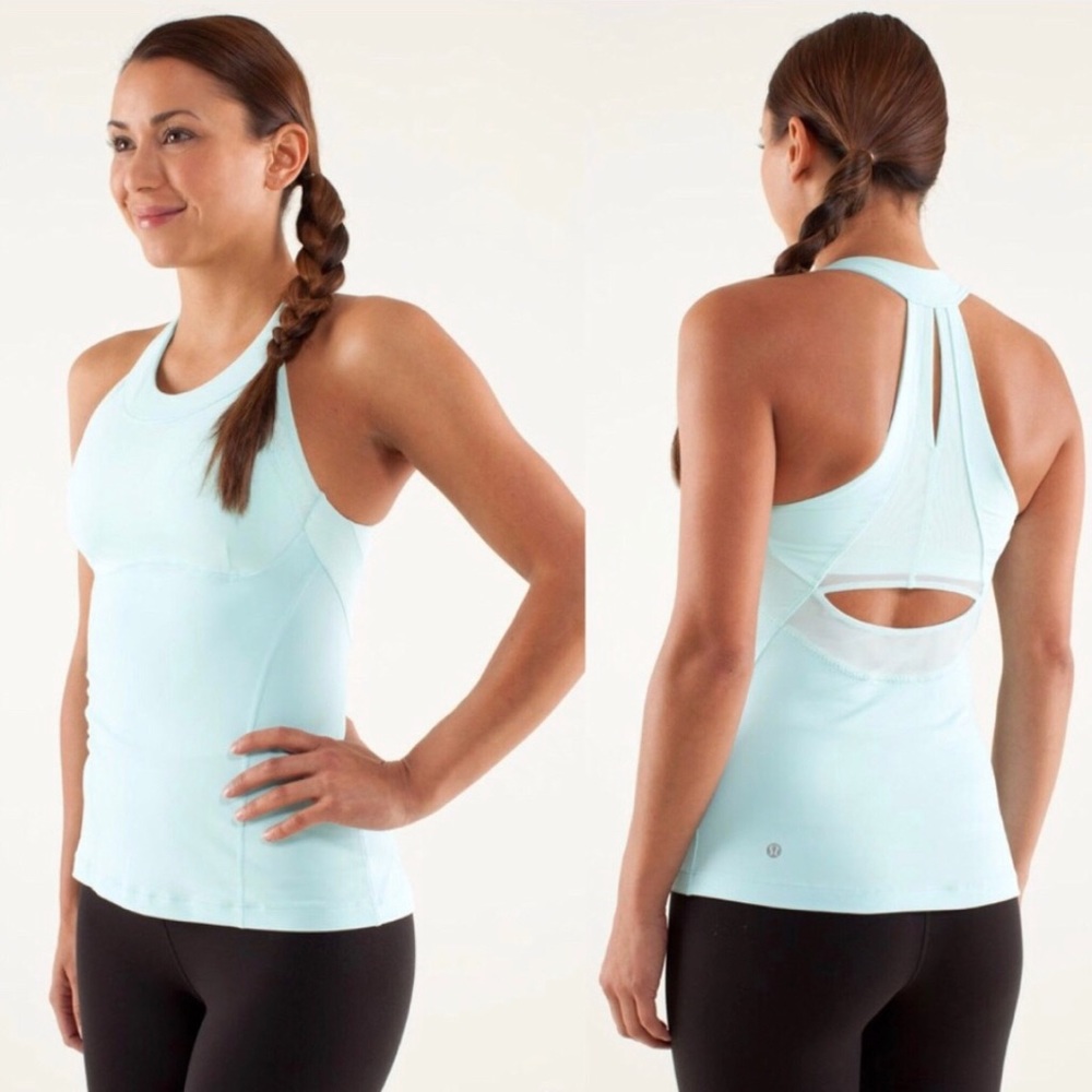 Lululemon Run: Make it Count Aquamarine Tank